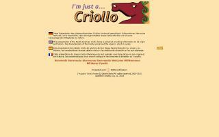 I'm Just a Criollo Horse